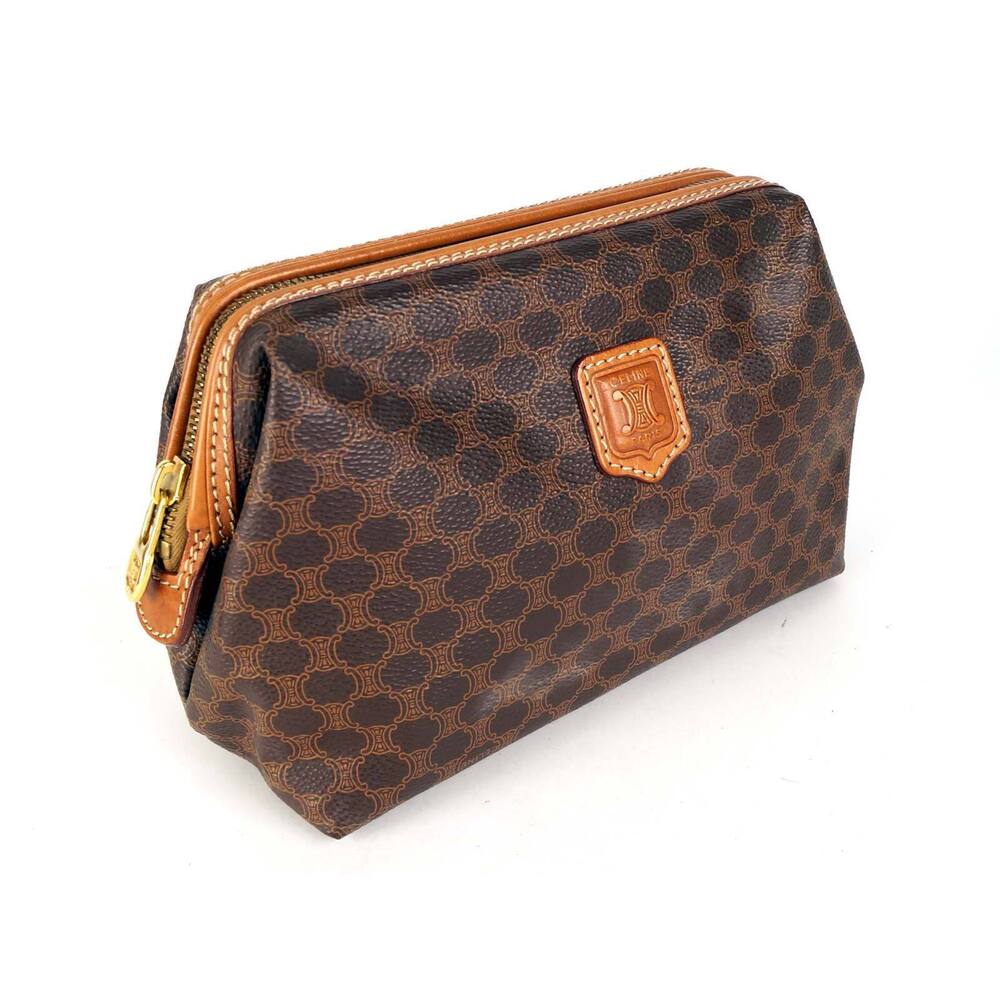 Celine Pouch Brown Macadam Pattern - image 3